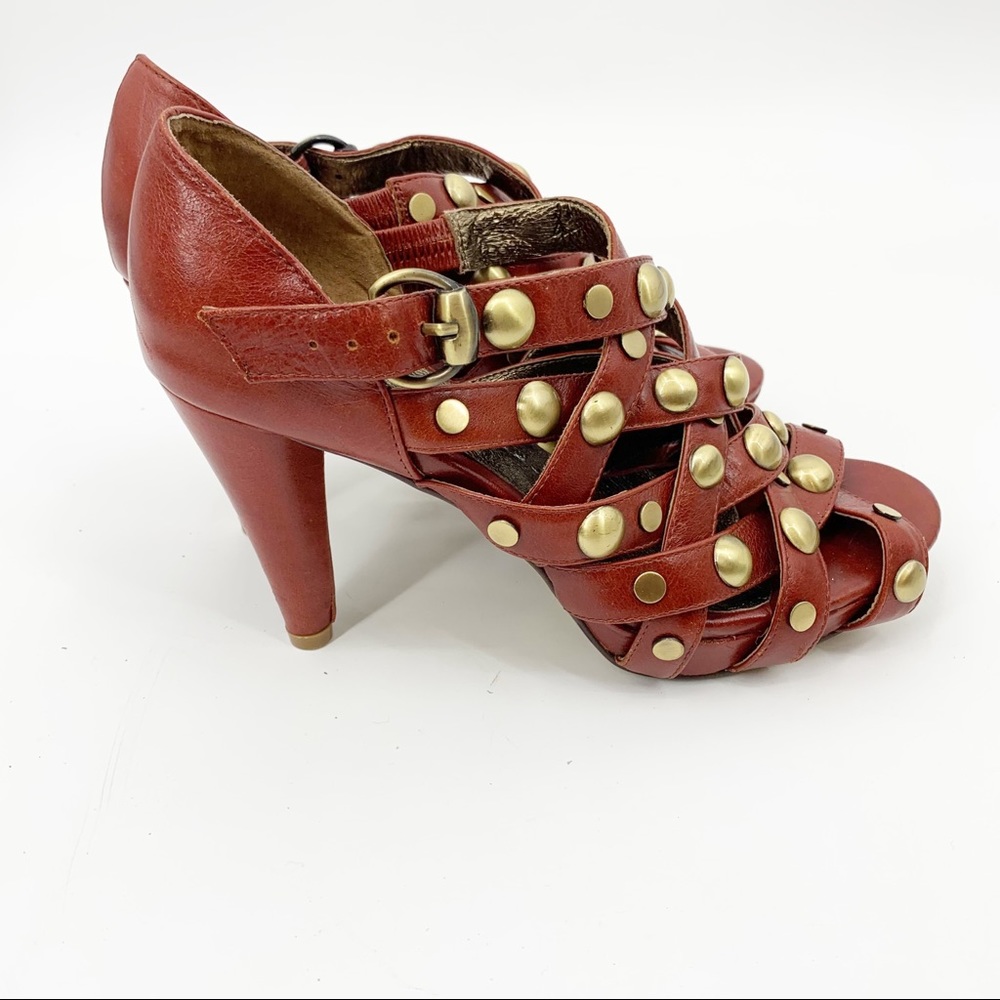Ibiza Jeffrey Campbell Sistah Strappy Studded Heels Size 7.5